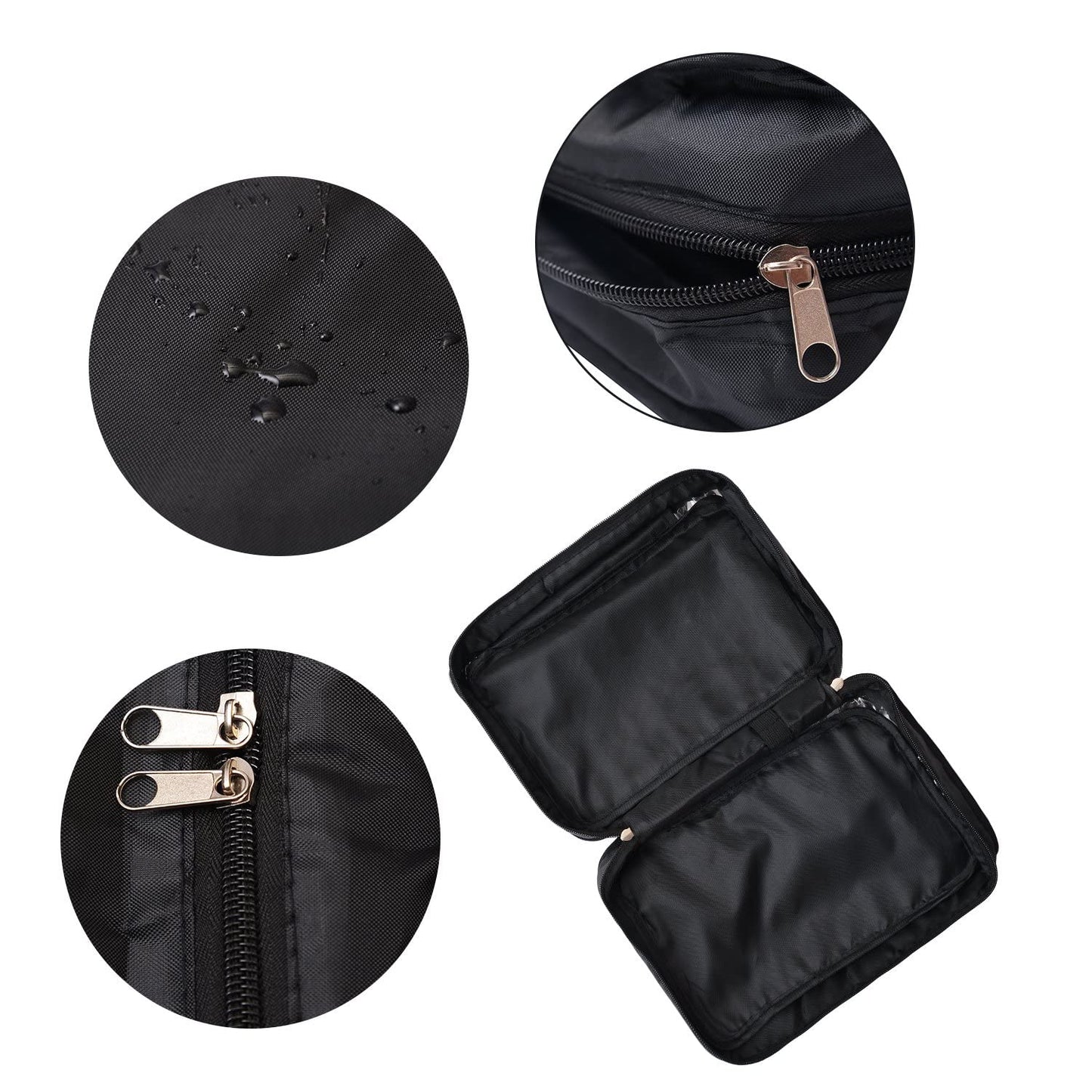 Shonpy All-Purpose Household Travel Organizer Accessory Toiletry Cosmetics Makeup Hanging Shaving kit Bag-Black