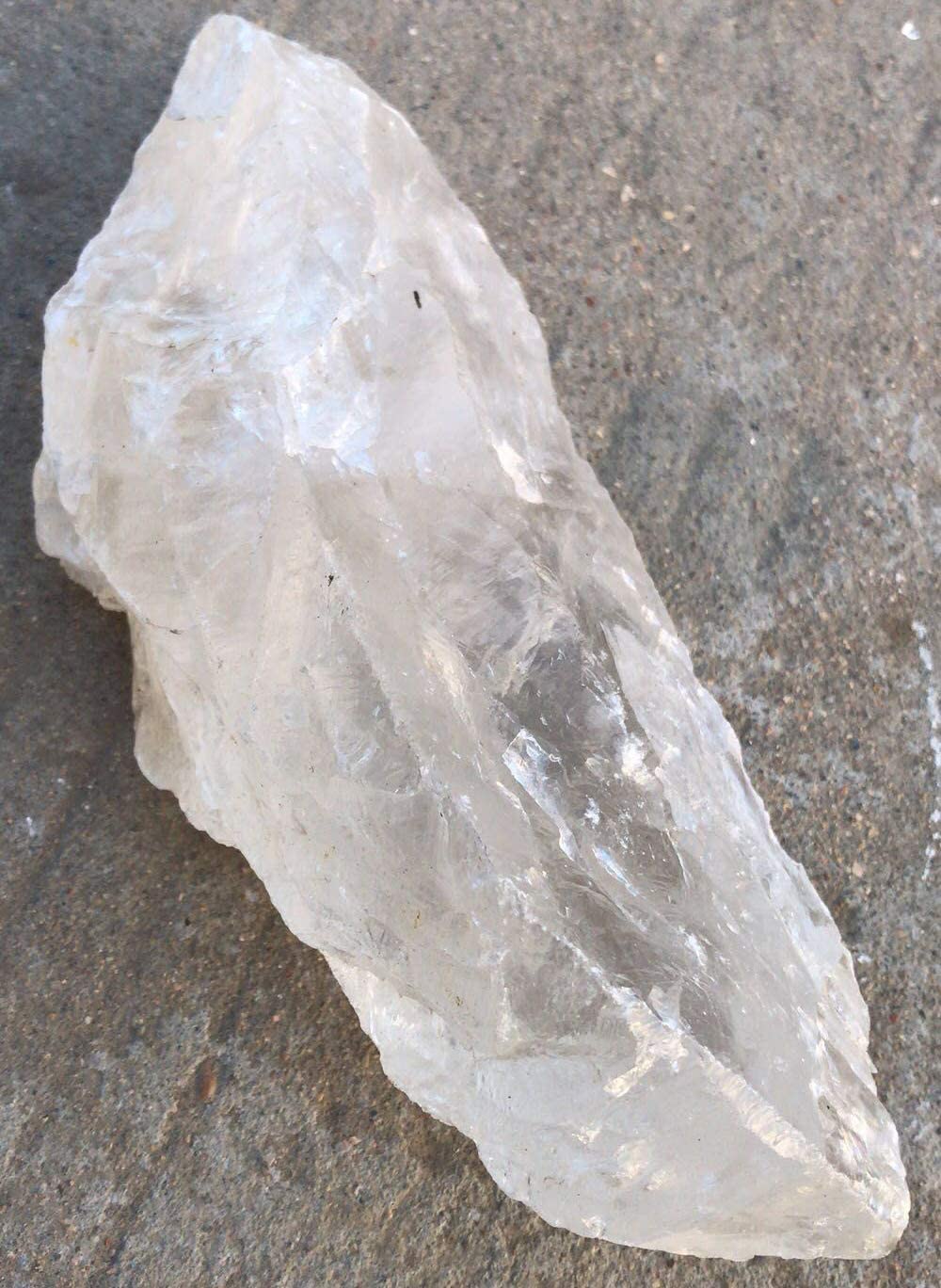 Luckeeper 4" Clear Quartz Crystal Wand Obelisk | Polished 6 Faceted Reiki Chakra Meditation Therapy,1PCS