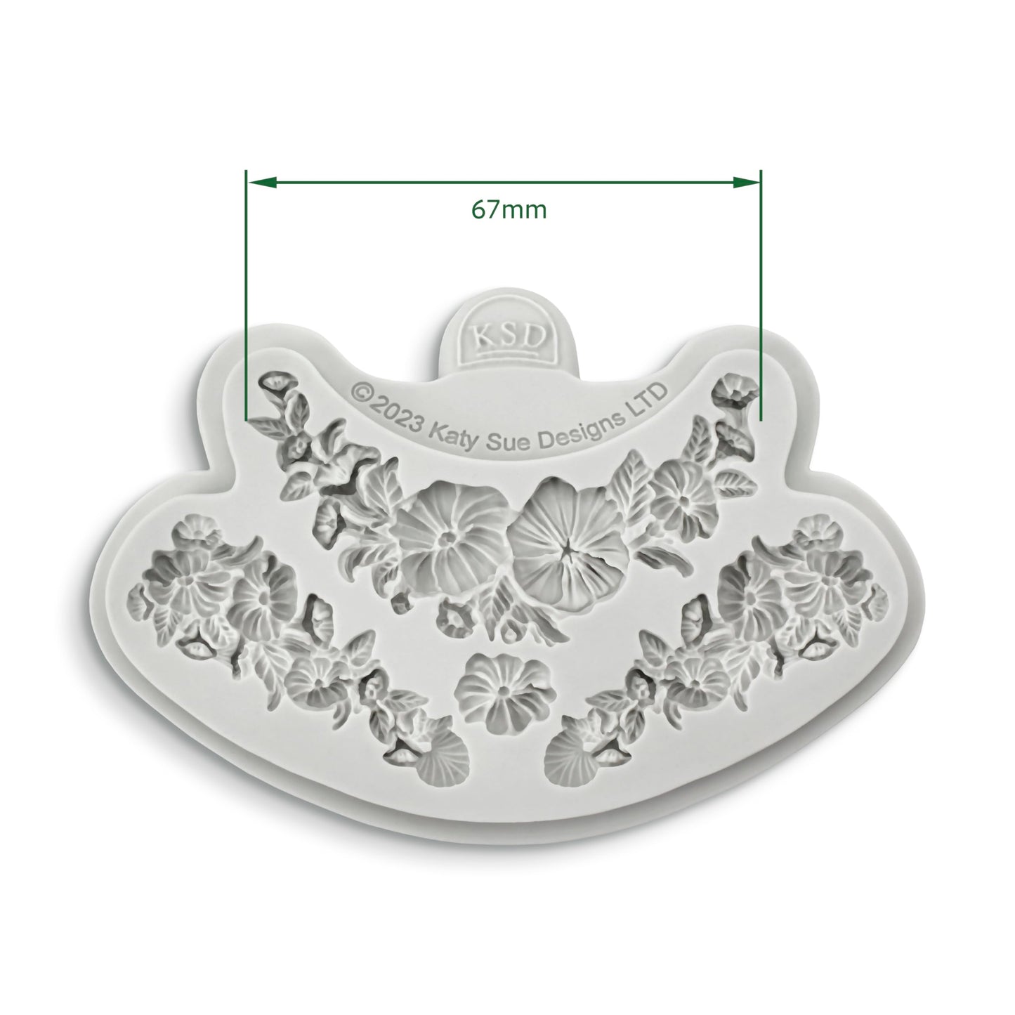 Katy Sue Floral Swag & Drop Silicone Mold For Cake, Cookie Decorating, & Craft. Use With Fondant, Gum Paste, Sugar Paste, & Air Dry Clay from Designs Fondant Molds