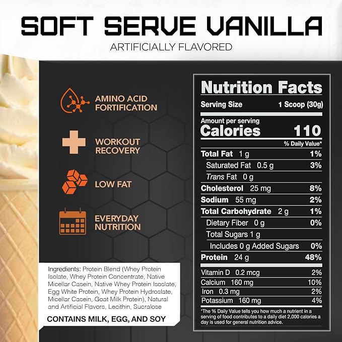 Rival Nutrition Promasil Soft Serve Vanilla 2lb