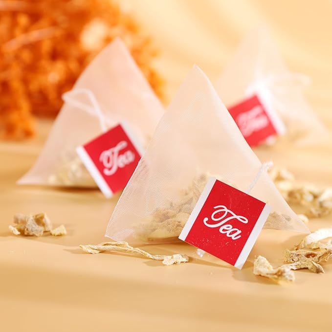 FullChea - Ginger Tea Bags, 2g*50 Teabags - Premium Ginger Root Tea Bag - Warm & Spicy - Non-GMO - Caffeine-free - Support Digestion & Boost Immunity