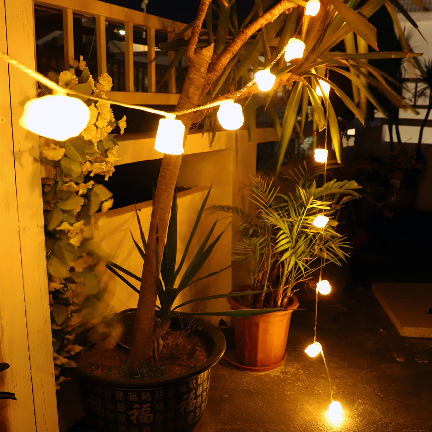 TAOHUA GARDEN Himalayan Salt String Lights Remote Control(8 Modes) with 3 AA Battery Natural Salt Block 10 LED Thanksgiving Christmas Party Decoration Present for Friend