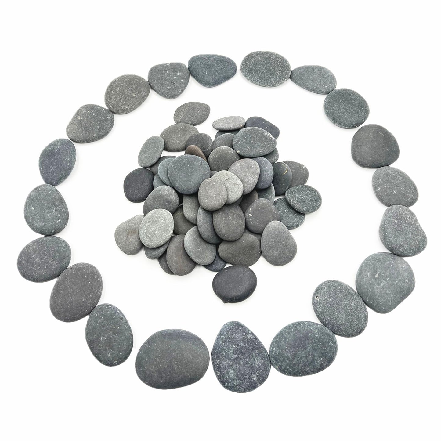 lifetop 50PCS Painting Rocks, Natural DIY Rocks Flat & Smooth Kindness Rocks for Arts, Crafts, Decoration, Medium & Small Rocks for Painting ，1.5"-3"Hand Picked for Painting Rocks