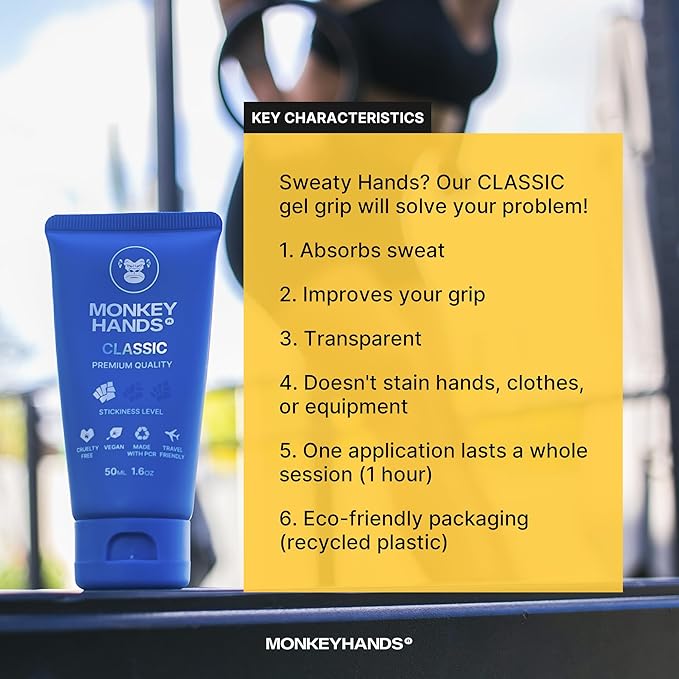 MONKEY HANDS MonkeyHands Gel Grip Pole Dance, Calisthenics, Rings, Parkour, Gymnastics, Padel, Tennis and More - High Performance - Skin Friendly, Vegan