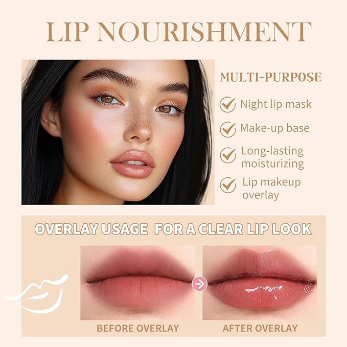 URQT Summer Special Lip Butter Balm, Hydrating, Nourishing & Softening Lip Care with Natural Oils & Fruit Extracts, Long-Lasting Moisture, Non-Sticky Shine, Soften Dry Lips Lip Care (#1 Vanilla)