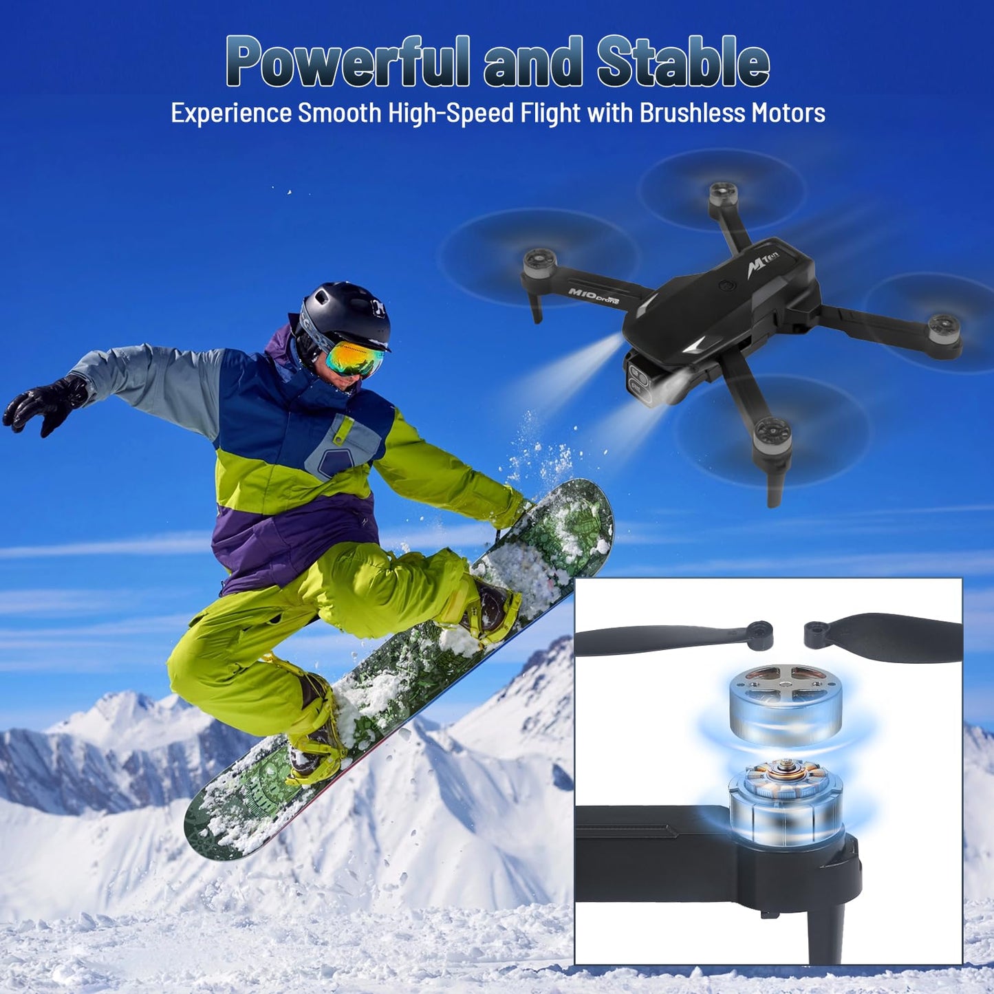Mini Drone with Camera, 4K HD FPV Drone for Beginners,Brushless Motor, Altitude Hold, Gesture Selfie, One key Return/Emergency Stop,3D Flips, Waypoint Fly, 2 Batteries,Foldable RC Quadcopter.