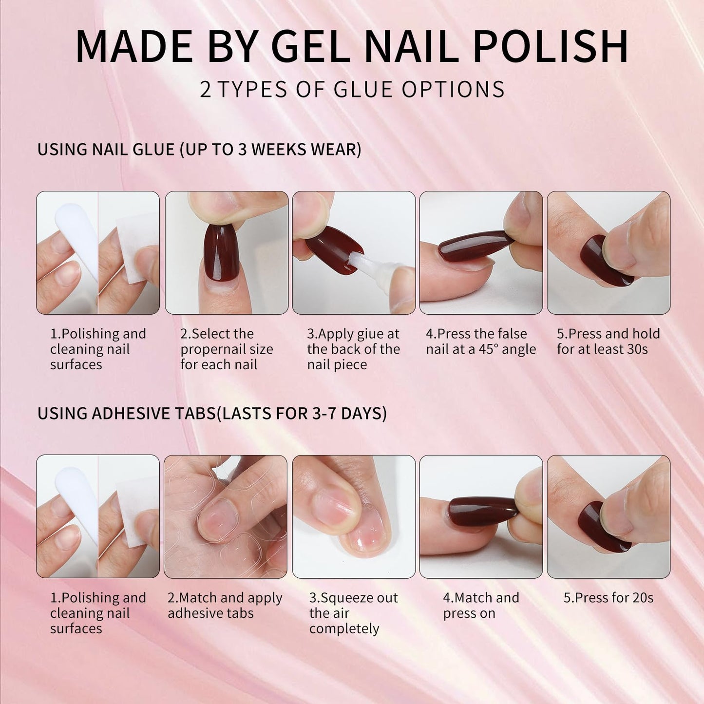 Red Cat Eyes Press On Nails,12 Sizes - 24 Pcs Soft Gel Medium Coffin Fake Nails Kit with Nail Glue, Natural Reusable Stick On False Nails for Women and Girls (Skycloud Red Nails) SK0980