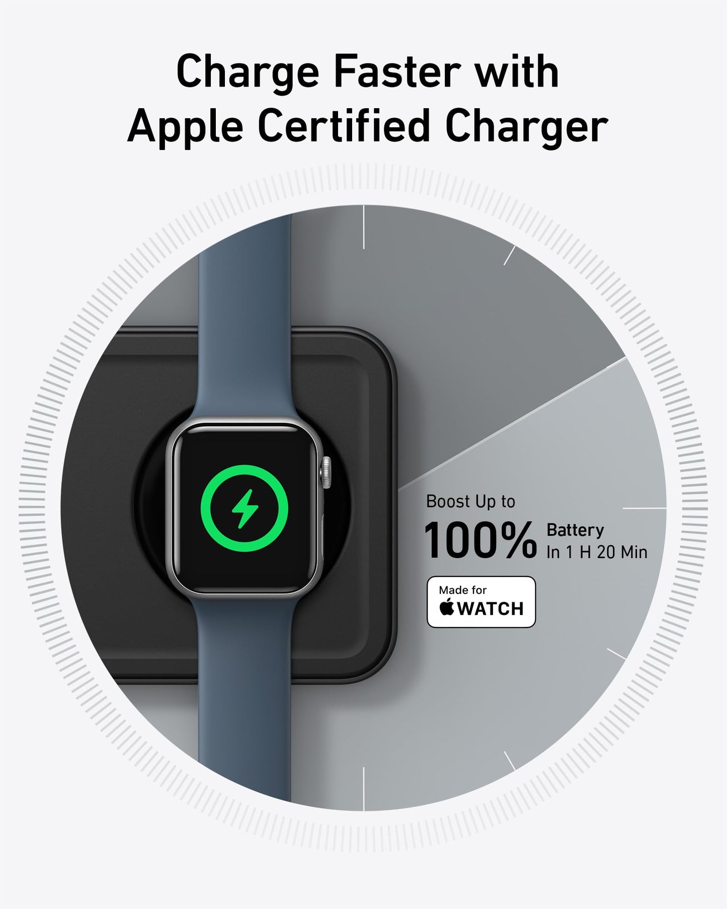 Anker iPhone 16 Foldable 3-in-1 Wireless Charging Station, Qi2 Certified 15W Ultra-Fast MagSafe-Compatible Wireless Charger, for iPhone 15/14 Series, AirPods, Apple Watch (USB-C Charger Included)