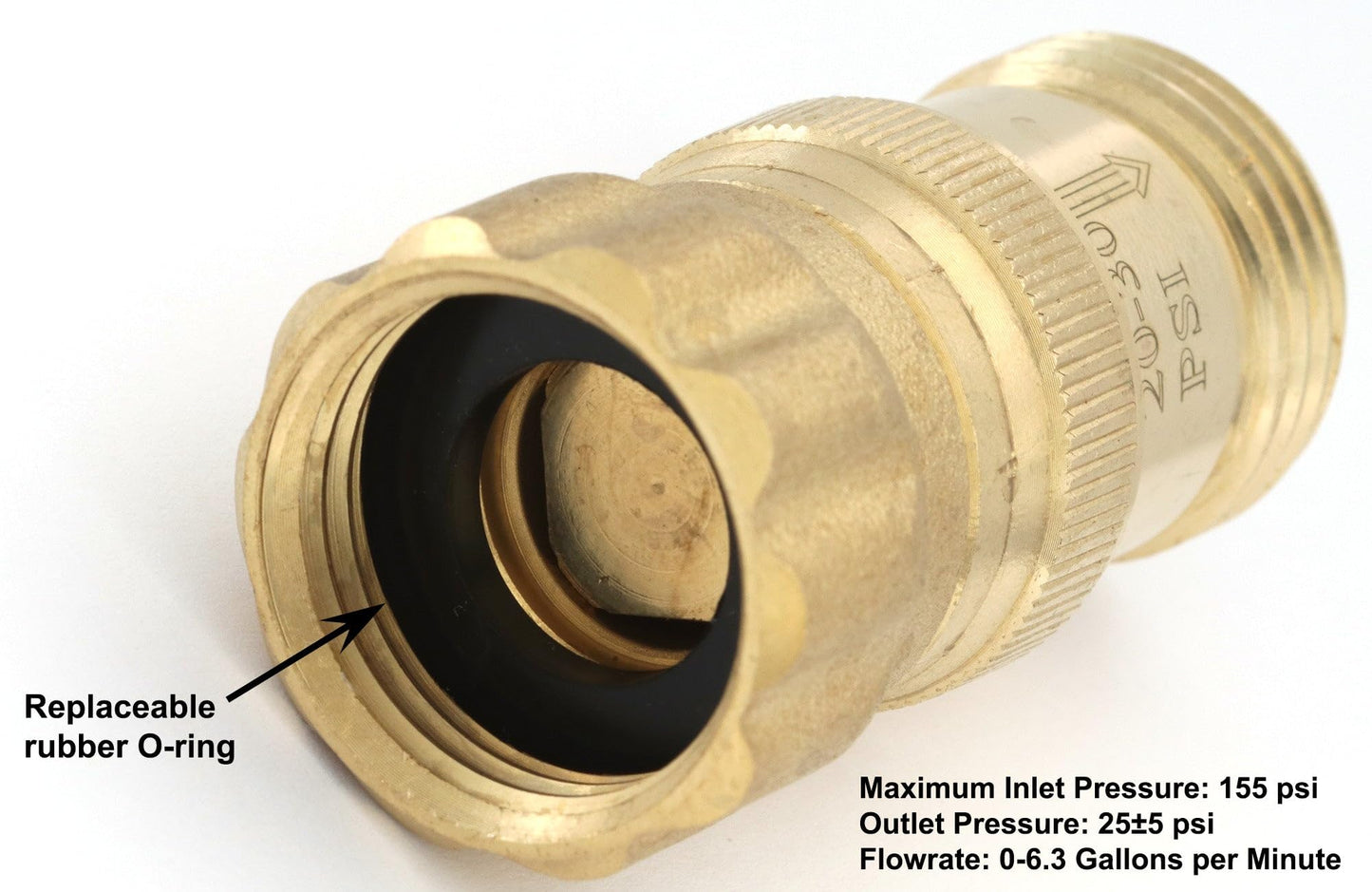 Vibrant Yard Co. Heavy Duty Brass Pressure Regulator for Drip Irrigation System and Soaker Hose - 25 PSI Water Control Valve 3/4" FHT