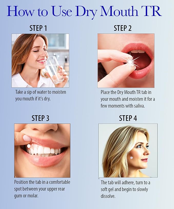 Dry Mouth TR by NeuOra Microceuticals: 8 Hour Time-Release Oral Micro Tabs, 1pk