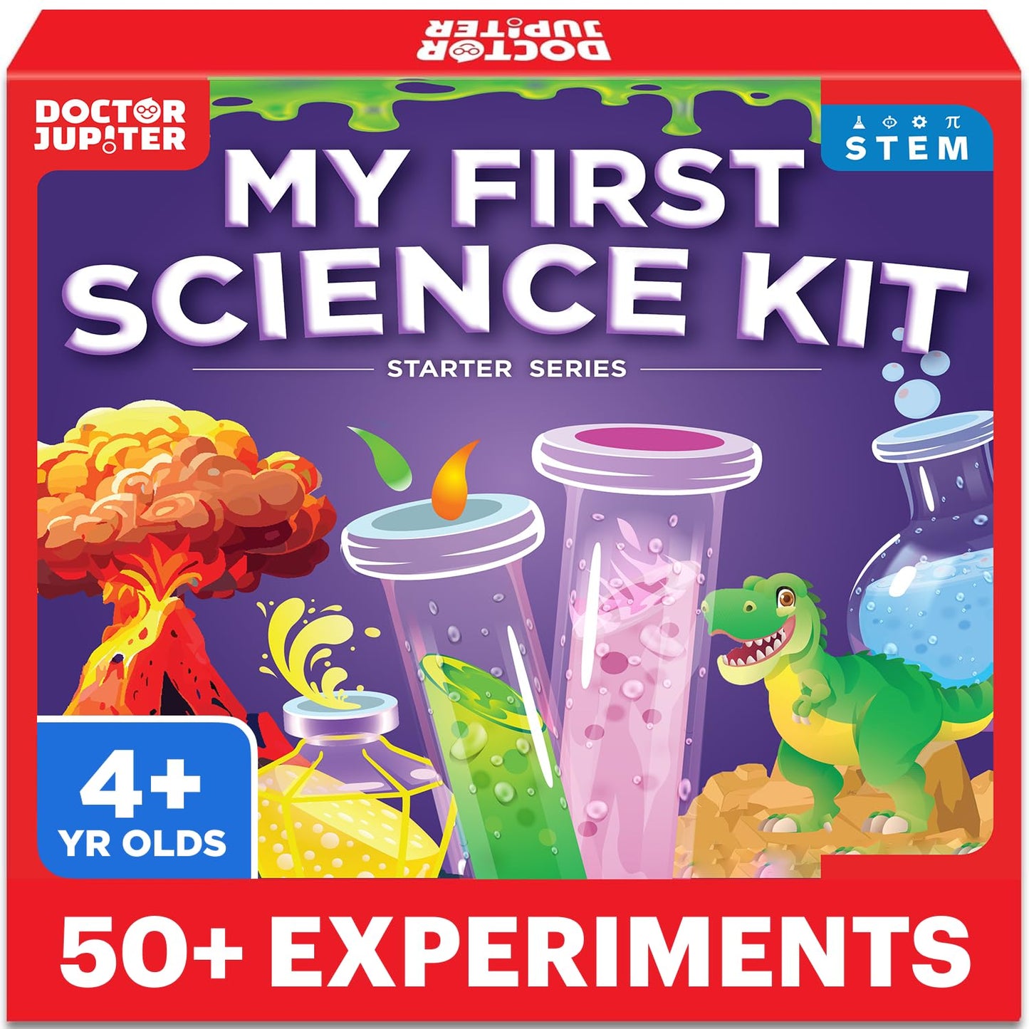 Doctor Jupiter My First Science Kit for Kids Ages 4-5-6-7-8 | Birthday Gift Ideas for 4+ Year Old Boys & Girls | Toy Stem Kit with 50+ Experiments | Learning & Educational Projects