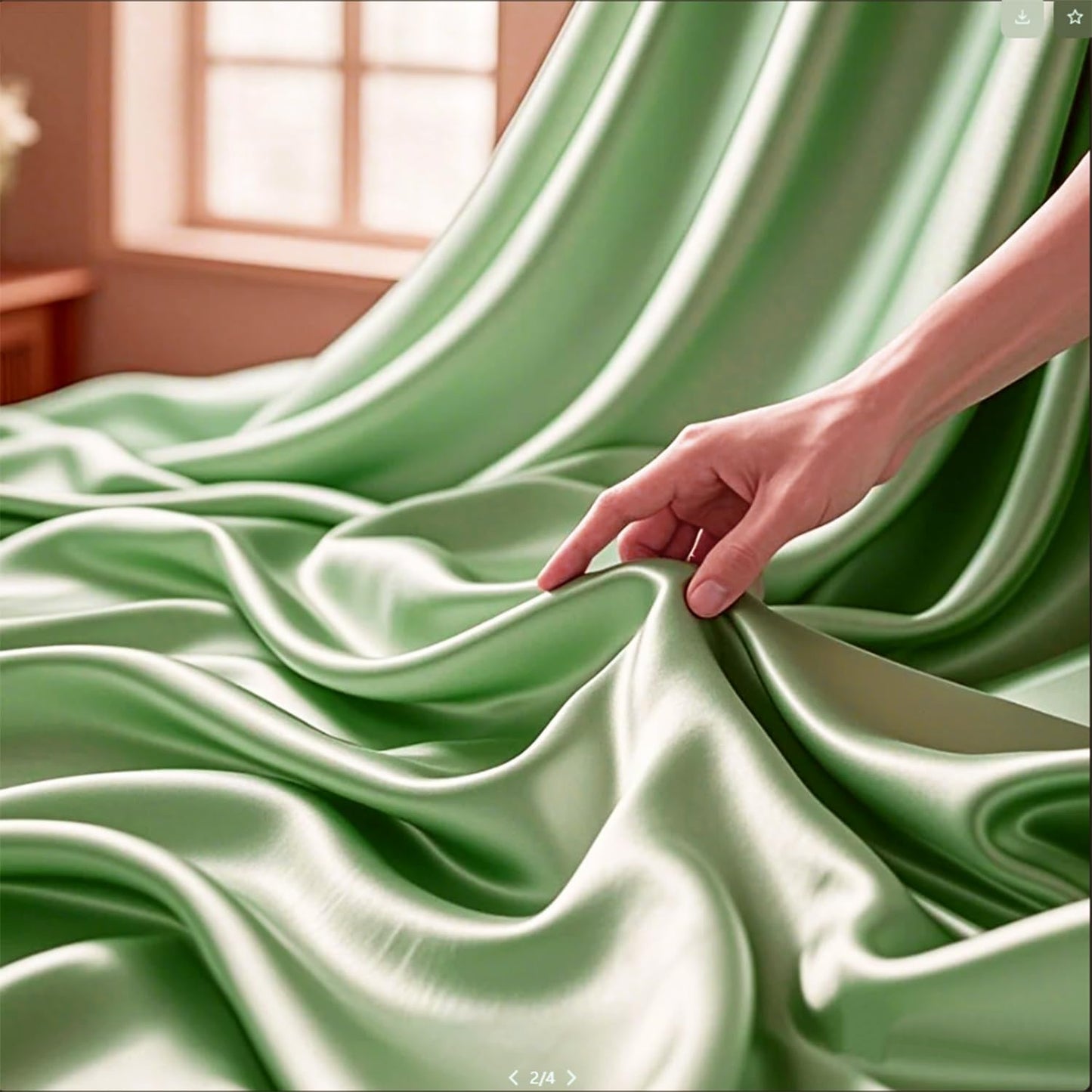 Sage Green Satin Fabric 10 Yards 60 Inch Wide Silky Polyester Lining Material for Bridal Shower Birthday Party Wedding Draping Decorations & Crafts Sewing DIY Decor