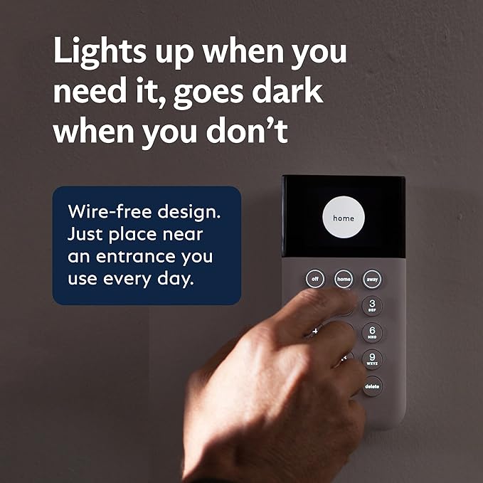 SimpliSafe 5 Piece Wireless Home Security System - Optional 24/7 Professional Monitoring - No Contract - Compatible with Alexa and Google Assistant,White
