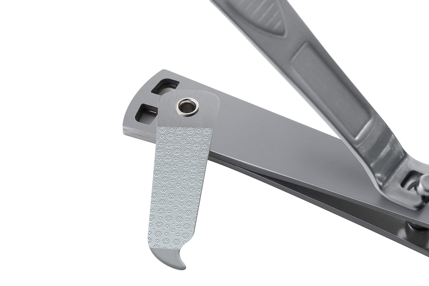 Clyppi Nail Clippers with Swing Out Nail Cleaner/Nail File - Fingernail Clippers/Toe Nail Clippers. Sharp Stainless Steel with Wide Easy Press Lever