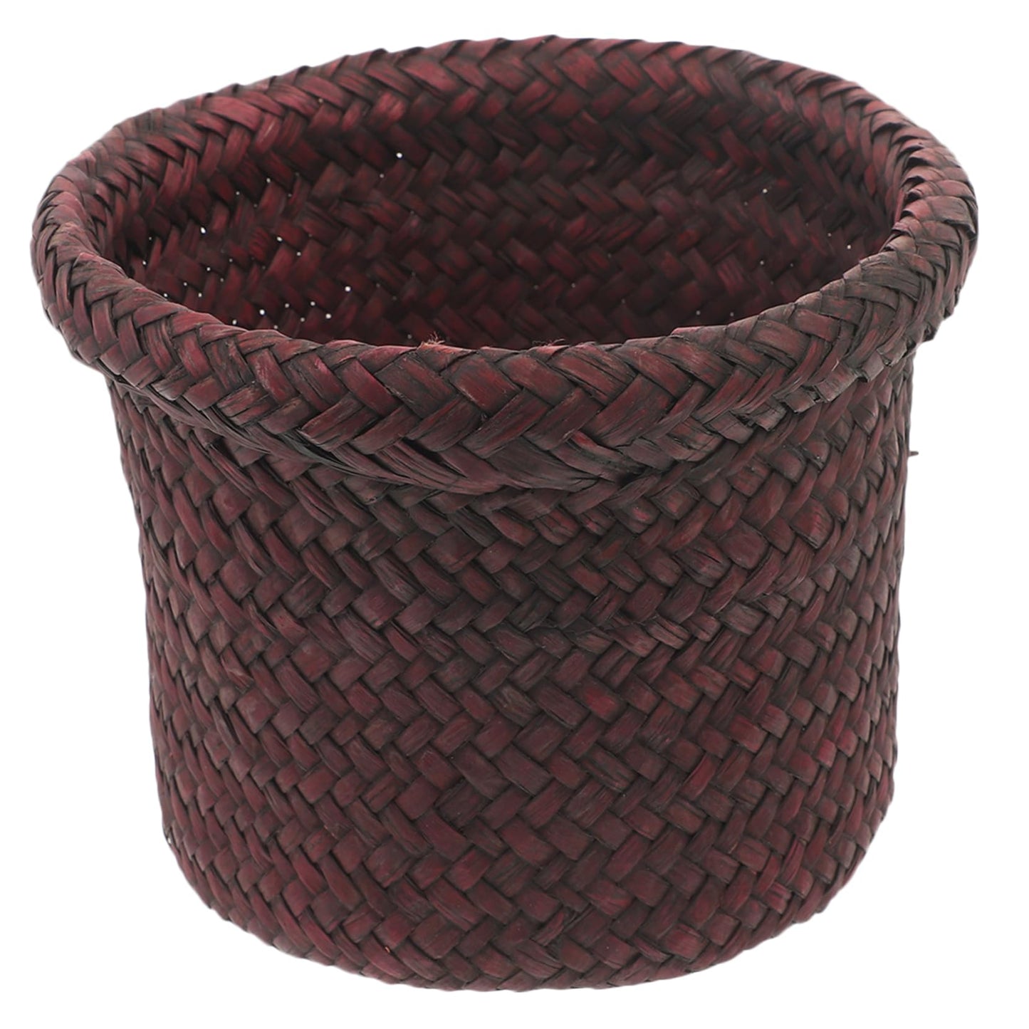 OFFSCH 1Pc Seaweed Woven Plant Holder Natural Seagrass Pot Container for Indoor Plants Handcrafted Design Versatile Basket for Home Decor