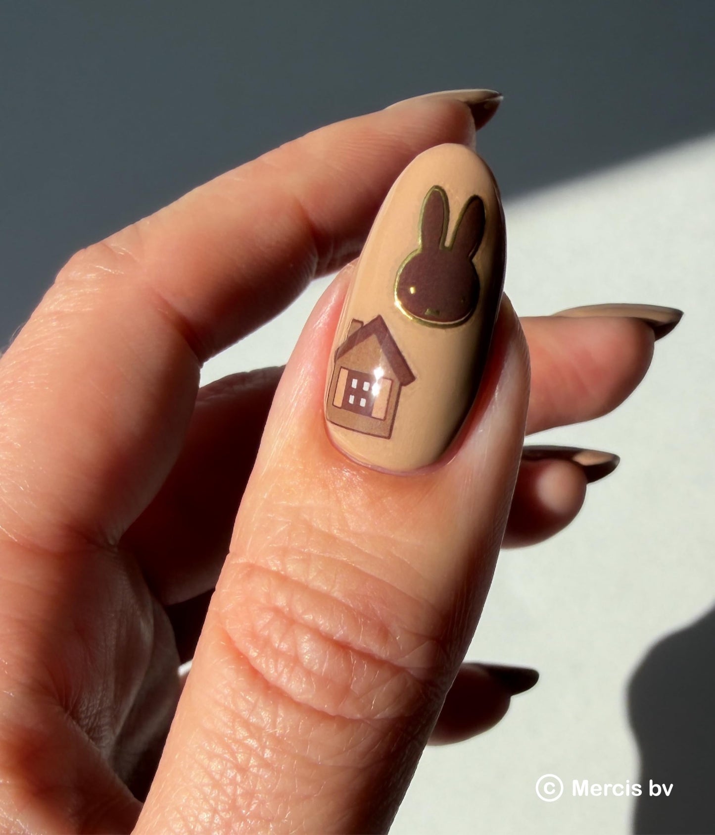 Deco Beauty Miffy in Neutrals-Super Thin & Easy-to-Apply Nail Art with the Cutest Designs-Durable & Long-Lasting Nail Art Stickers and Decals for Women, for DIY At-Home Manicures & Salon-Quality Nails