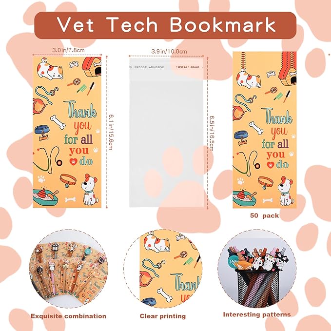 LiYiQ 48 Pcs Vet Tech Gifts Veterinarian Ballpoint Pens Bulk Vet Tech Accessories vet tech week gifts bulk