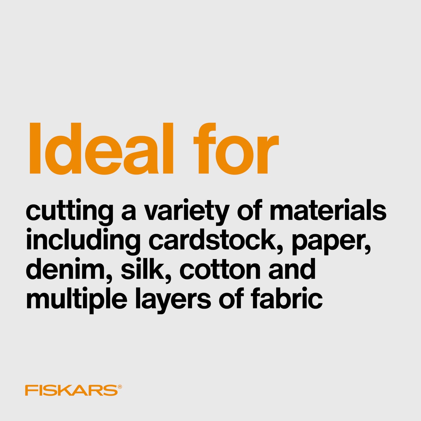 Fiskars Forged Scissors - 8" Stainless Steel - Paper and Fabric Scissors for Office, Arts, and Crafts - Silver