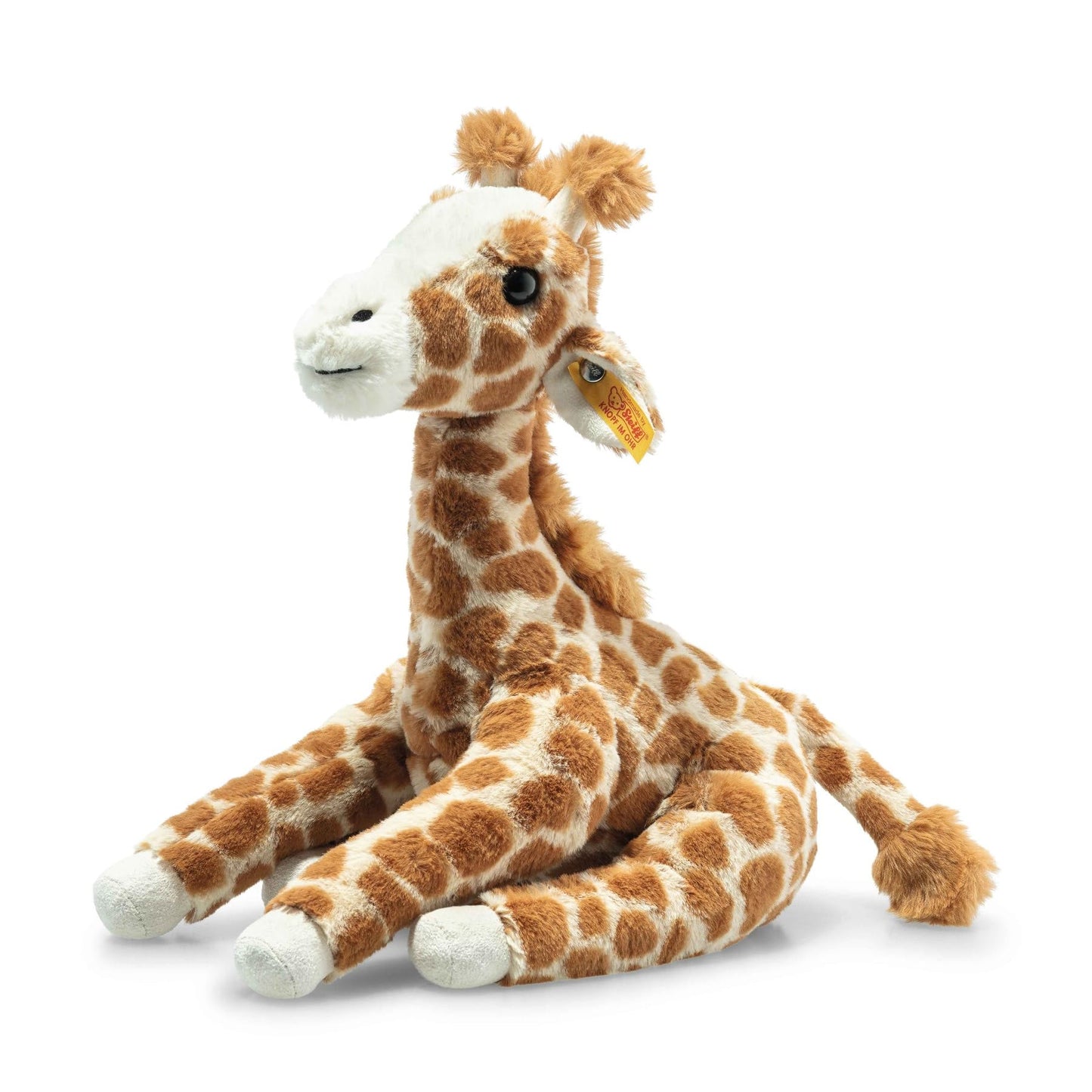 Steiff Gina Giraffe Premium Stuffed Animal for Kids, Soft Plush Toy for Girls and Boys, Spotted Light Brown, 11 Inch