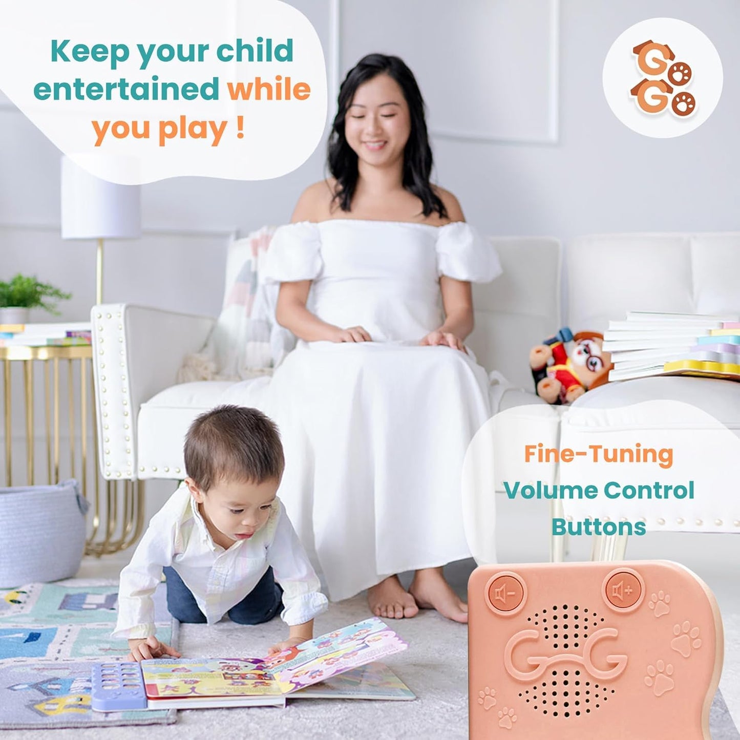 GO GO Songs of Creation and Praise: Christian Baby Books with 10 Songs, Singing Toy, Sound Play for Ages 1-5, Musical Learning, and Interactive Praise Gift for Kids, Bible for Toddlers 1-3