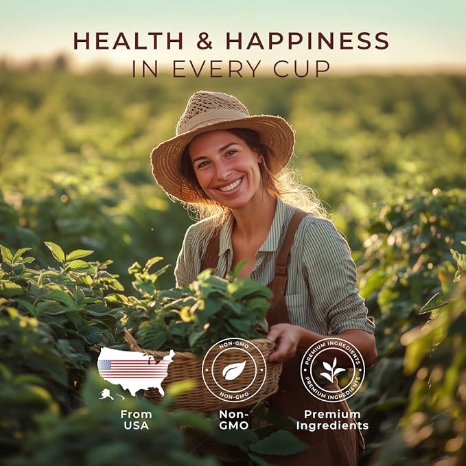 Gya Tea Co Peppermint Herbal Tea Bags (100 Bags) - Caffeine Free with a Tangy Flavor for All Day Comfort, Calming, Relaxing & Nourishing - Fruit & Herbal Blends