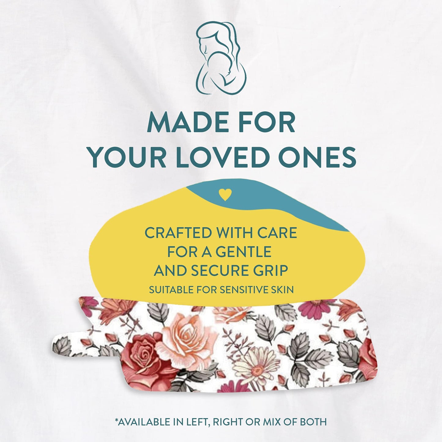 Nasogastric or Oxygen Tube precut Adhesive Tape Floral Mix x 10 Pack. (Right Side)
