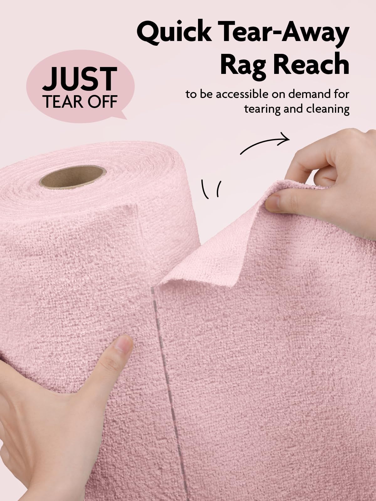 Microfiber Cleaning Cloth Roll (60 Count)