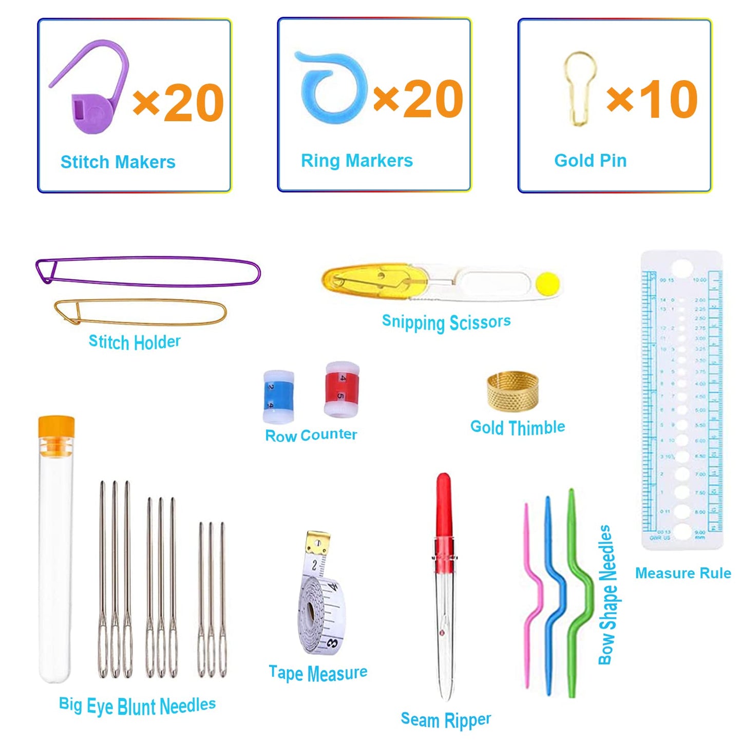 Weabetfu 102pcs Crochet Hooks Set Crochet Hook Kit with Case Ergonomic Crochet Needles for Arthritic Hands and Crochet Accessories Complete Crochet Set for Beginners & Experieced Crochet Lovers