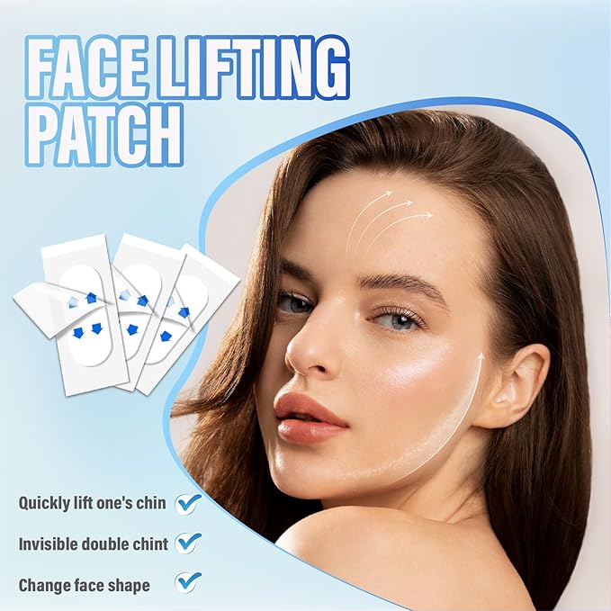 Face Lift Tape, Face Lift Tape Invisible, Face Tape Lifting Invisible, Face Tape Instantly Lifts Sagging Skin Around The Face, Hides The Double Chin and Creates A v-Shaped Face 128PCS