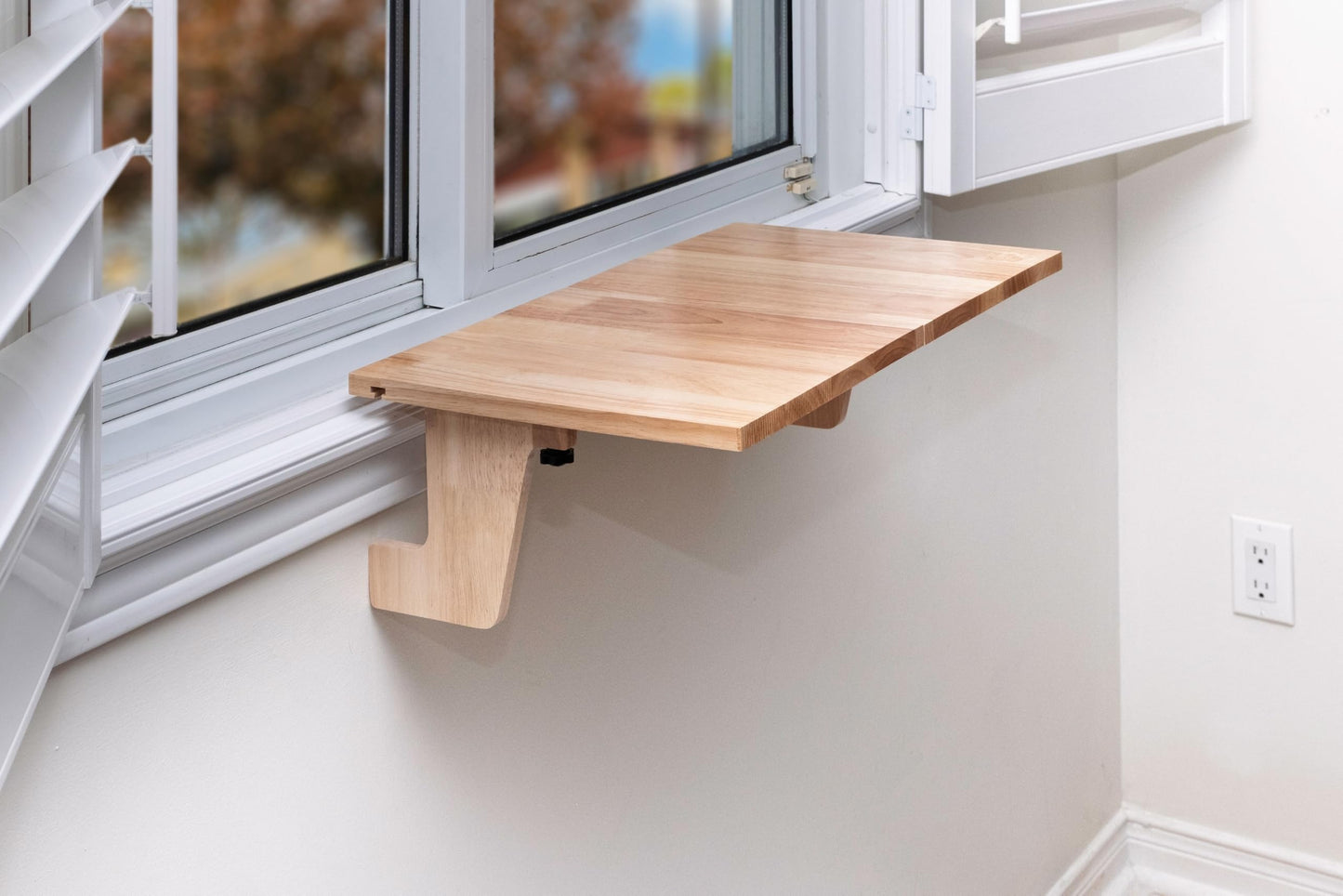 AD Furnishes Original SillMate Window Plant Shelf, 21.25" Sill Shelf for Plants - Verify Sizing First - Cat Perch - Renter Friendly No Drilling/Damage - Sill Extender for Plants - Window Table