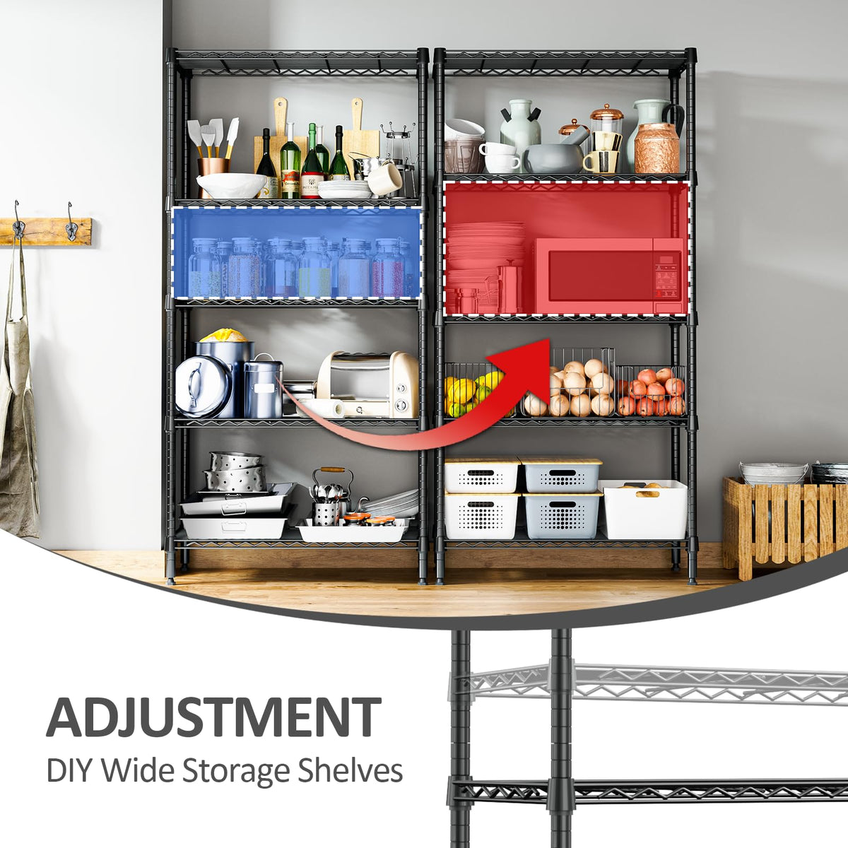 5 Tier Metal Shelving Unit