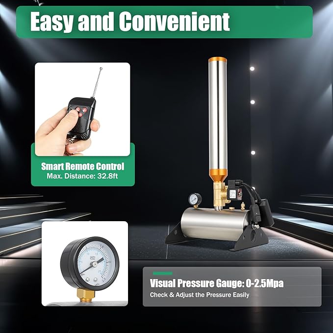 2PCS Confetti Machine, 150W Remote Control Professional Confetti Cannon Machine with Adjustable 45°/60°/90° Angle, 50ft Spray Height for Wedding Party Stage (Air Compressor Not Included)
