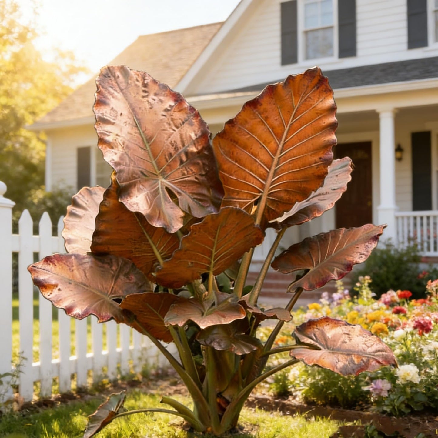 Hardy Elephant Ear Plant Bulbs | Tropical Colocasia for Home Garden & Outdoor Patio Landscaping (4)