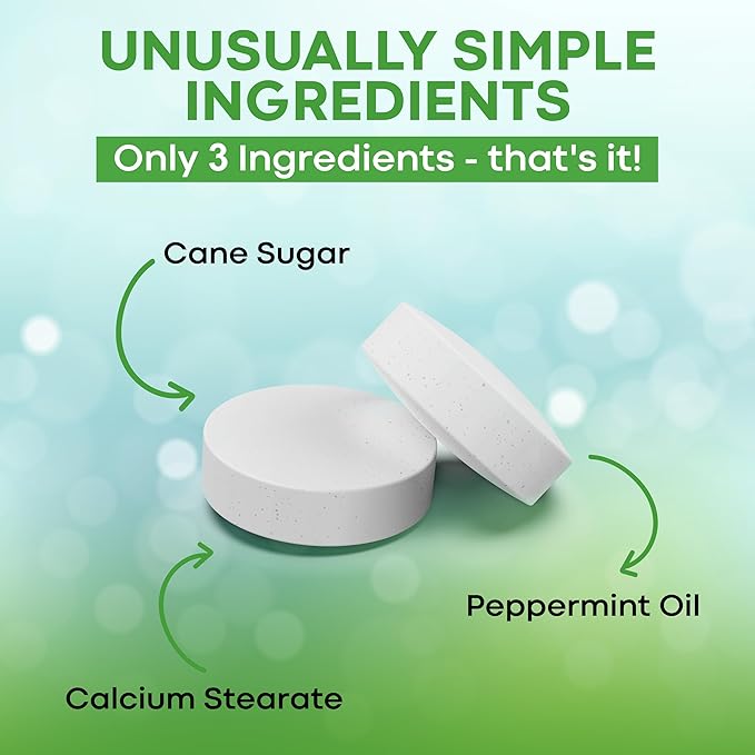 SIMPLY Mints | Peppermint Breath Mints | Pack of Six (180 Pieces Total) | Breath Freshening + Aspartame-Free + Vegan + non-GMO