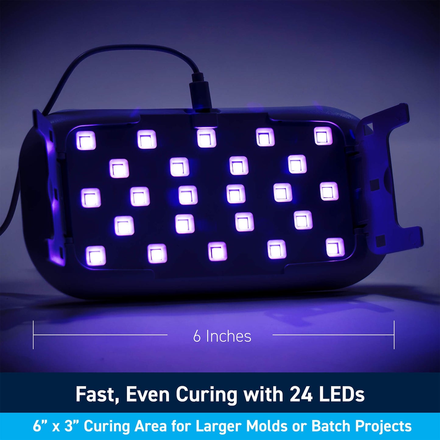 TotalBoat UV Light for Resin Curing | 36W Large UV Resin Lamp with Timer Settings (60s, 90s, 150s) and 24 LEDs for Fast, Even Cures | Use for Jewelry, Crafts, Molds, Decor, and DIY Projects