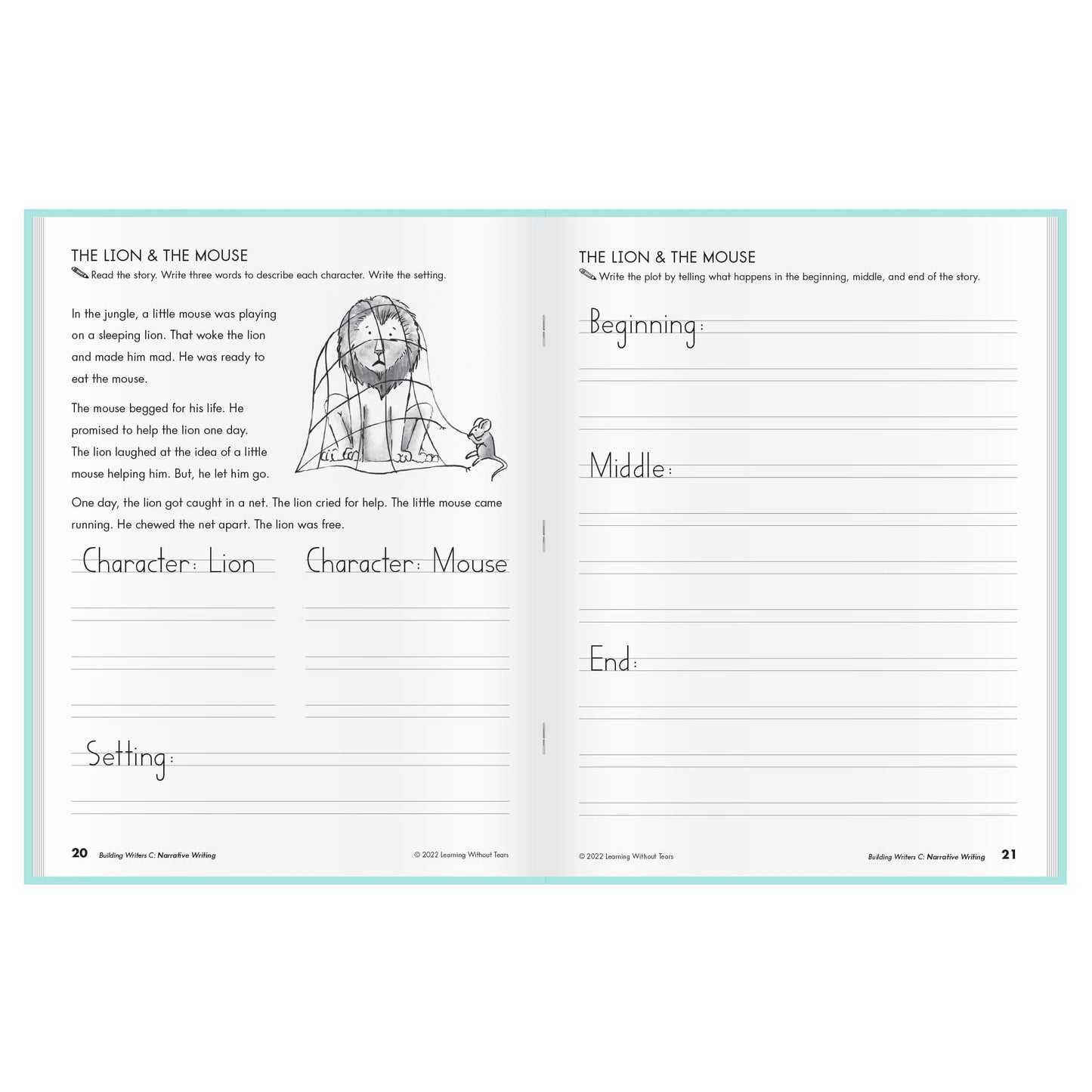 Learning Without Tears, Building Writers C, Student Edition, Age 7+, 2nd Grade+, Handwriting Without Tears, Narrative, Information & Opinion Writing, Fluency, School & Home, Tutoring