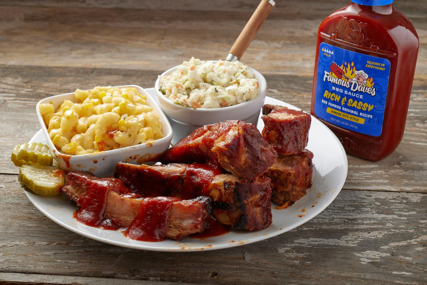Famous Dave's BBQ Sauce Variety Bundle - 3 pck, Rich & Sassy, Devil's Spit & Texas Pit (58 oz.)