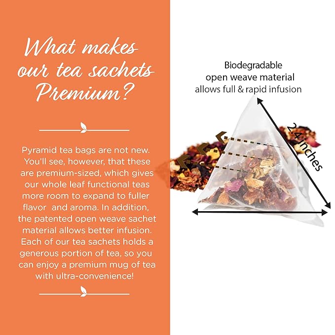 The Tea Spot Blood Orange Smoothie Herbal Tea | Blend of Rooibos Tea, Orange Peel, Hibiscus, Rosehips, Rose Petals, Safflowers, and Vanilla Flavors | Caffeine-Free 15 Tea Bags