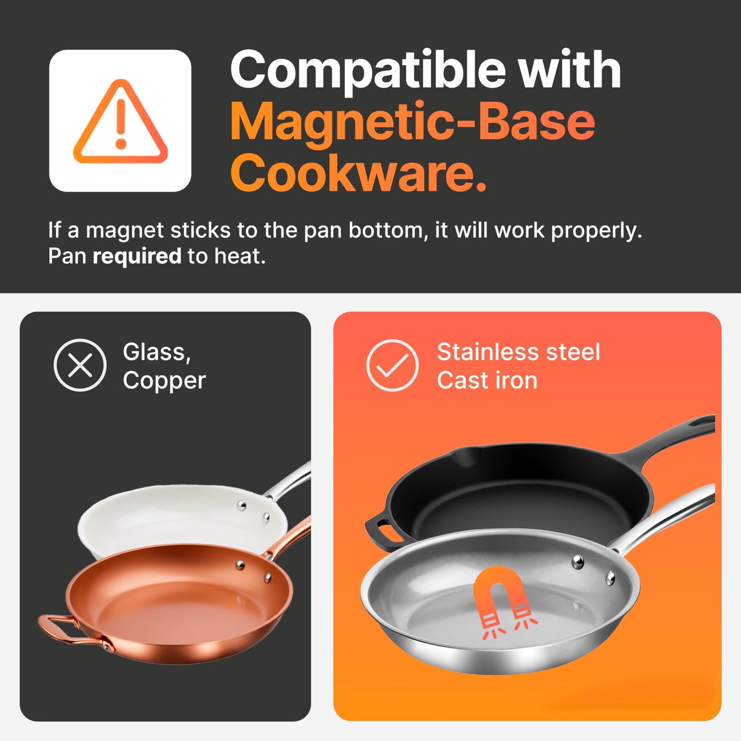 TUCO Portable Induction Cooktop Burner Hot Plate Electric Stove with Shatter-Proof Ceramic Glass, LCD Sensor Touch, ETL Certified, 20 Cooking Modes, 1800 Watts