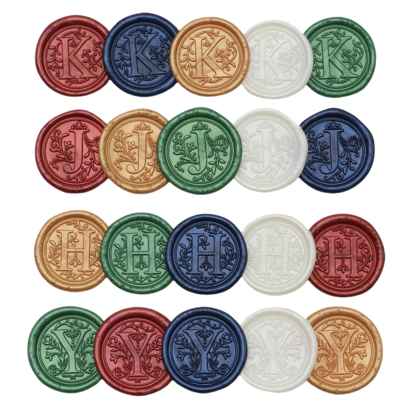 Initial Alphabet Wax Seal Stamp Kit, Retro Letter Sealing Stamp with 150Pcs Sealing Wax Beads Spoon Pen Set for Wedding Invitations Cards Envelopes (J)
