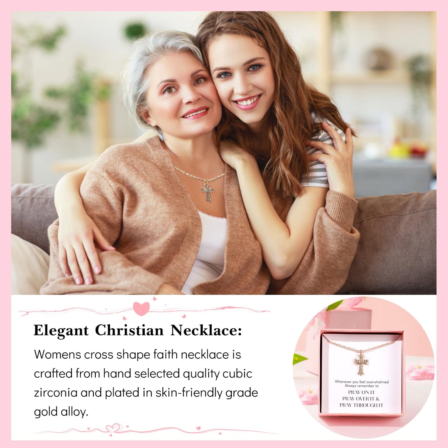 Christian Gifts for Women - Religious Gifts for Women - Inspirational Christian Gifts Set for Woman Friend, Mom, Grandma, Sister, Christian Birthday Gifts, Spiritual Gifts, Catholic Gifts for Woman