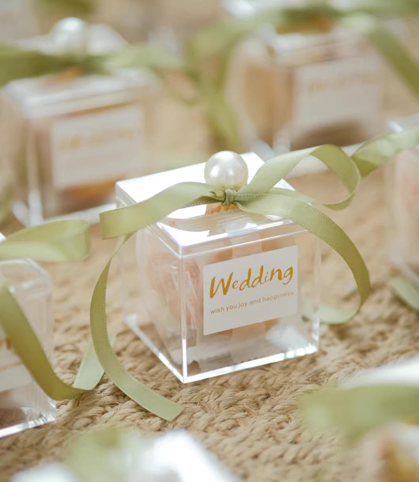 KissYou Acrylic Box Clear Boxes with Lid 12 Packs Small Candy Box Display Square Cube Wedding Easter Decorations Jewlry Gift Box