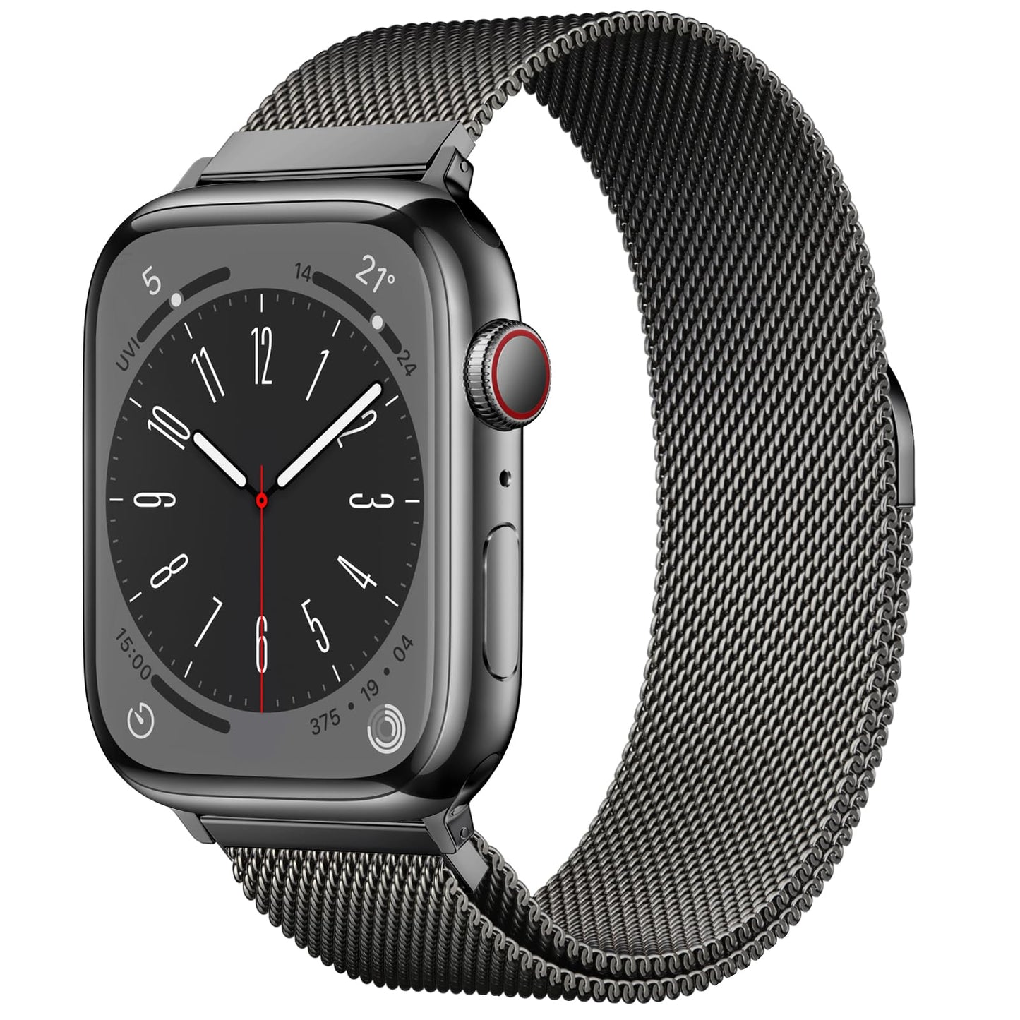 Original Milanese Loop Band Compatible with Apple Watch 38mm 40mm 41mm 42mm 44mm 45mm 46mm 49mm - Women & Men Magnetic Closure Adjustable Metal Strap for iWatch Series 11 10 9 8 7 6 5 4 SE2 3 Ultra2 3