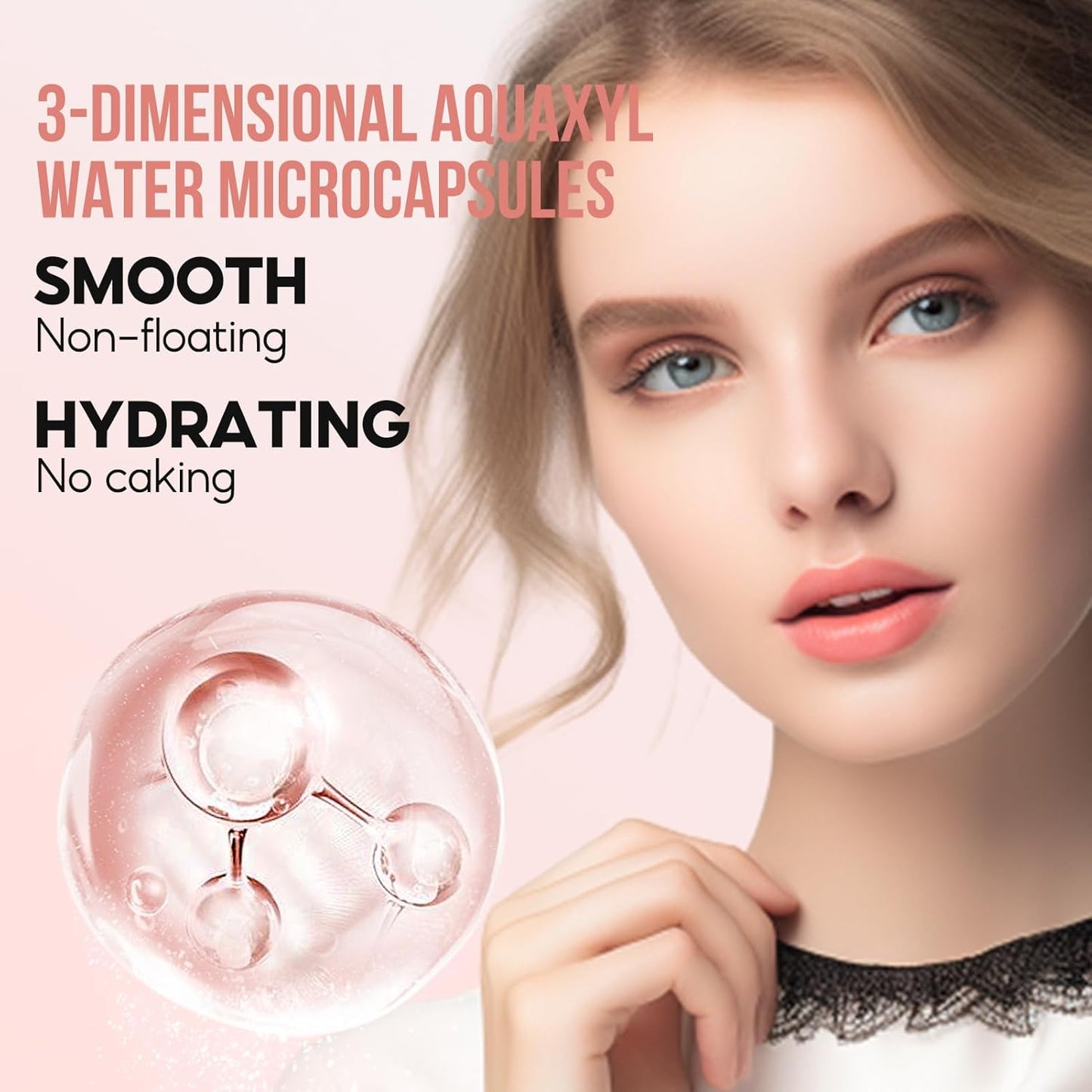 Oil Control Pressed Setting Powder Compact, 12H Longlasting Translucent Powder Makeup, Waterproof Face Powder, 02 MEDIUM, 0.28Oz
