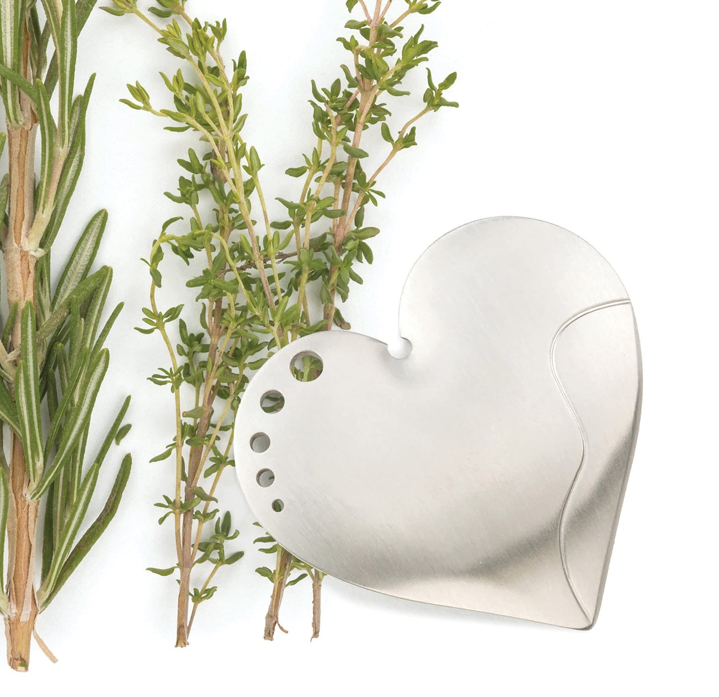 RSVP International Endurance Kitchen Collection Herb Stripper, Heart Shape, Stainless Steel