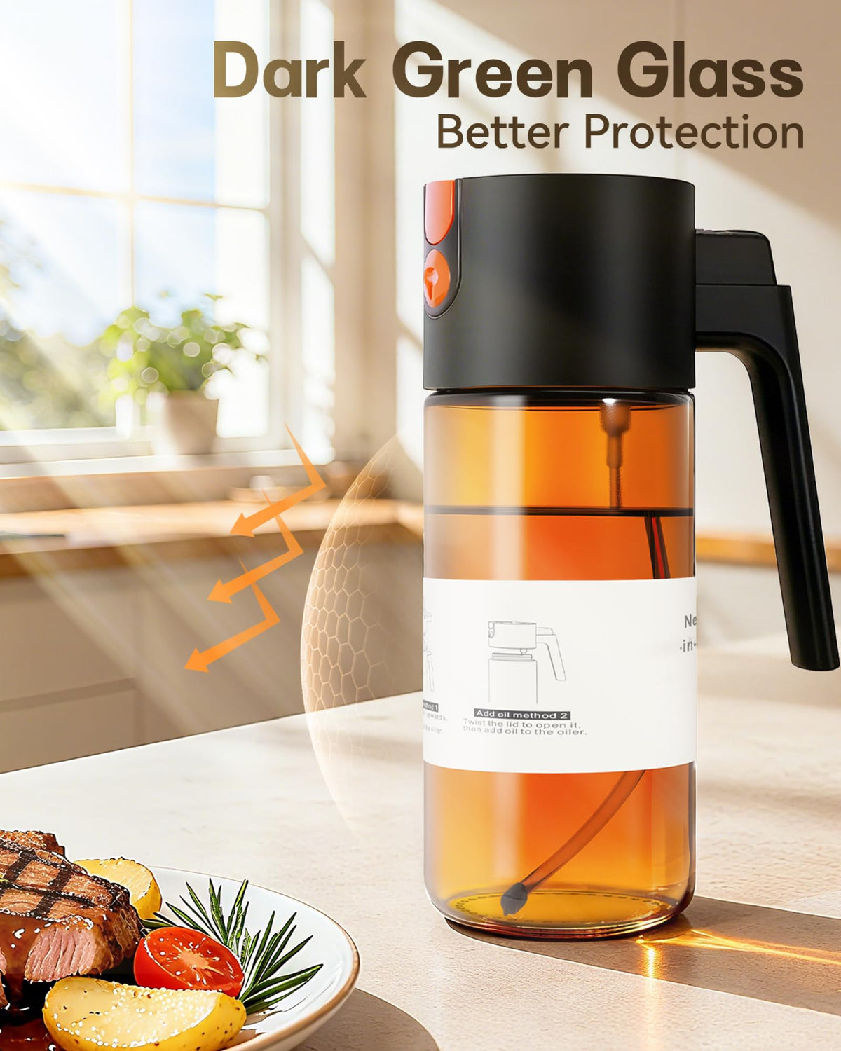Olive Oil Sprayer & Dispenser for Cooking