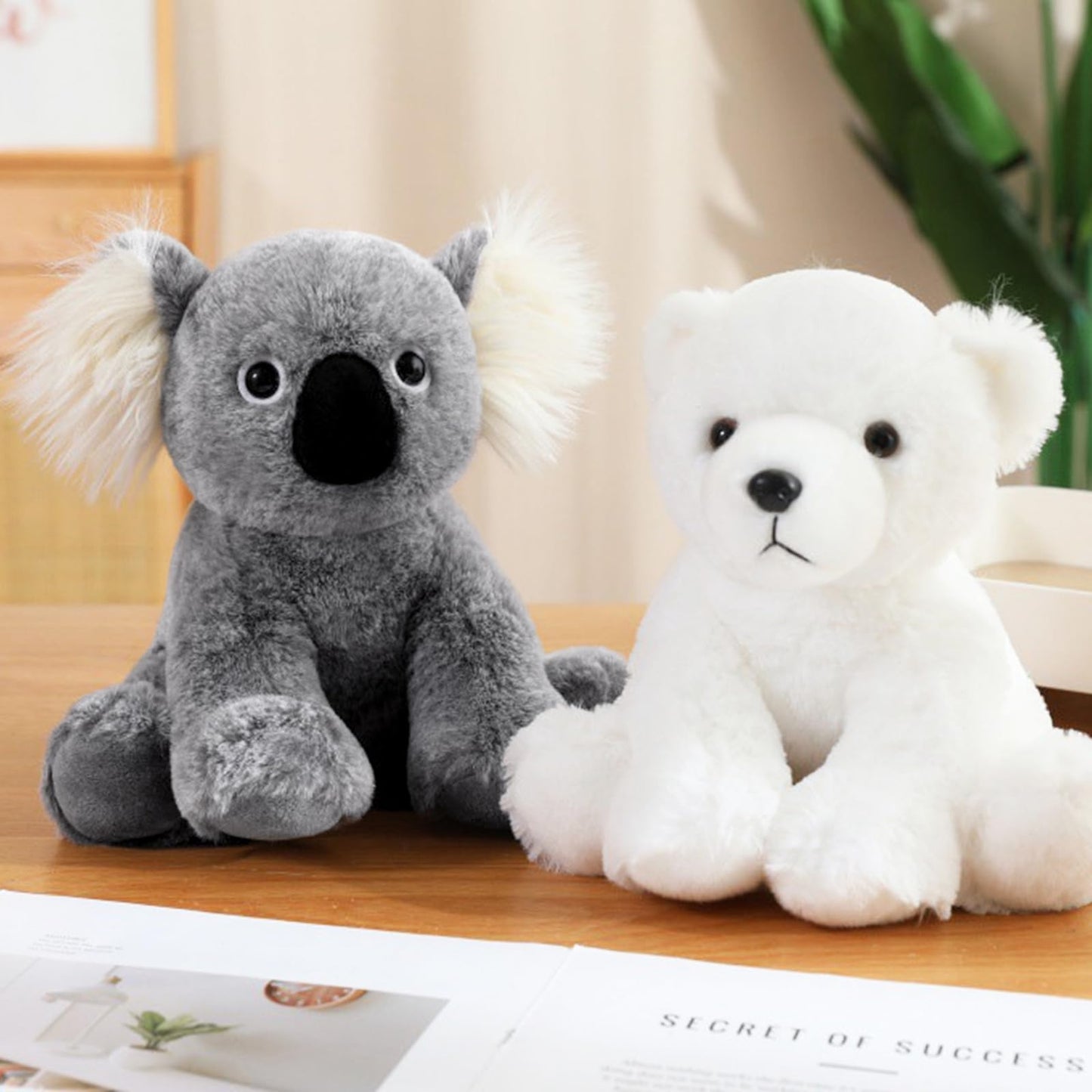 Ditucu Koala Stuffed Animal 8 inch Cute Realistic Plush Toys Ultra Soft Plushies Gifts for Kids Grey