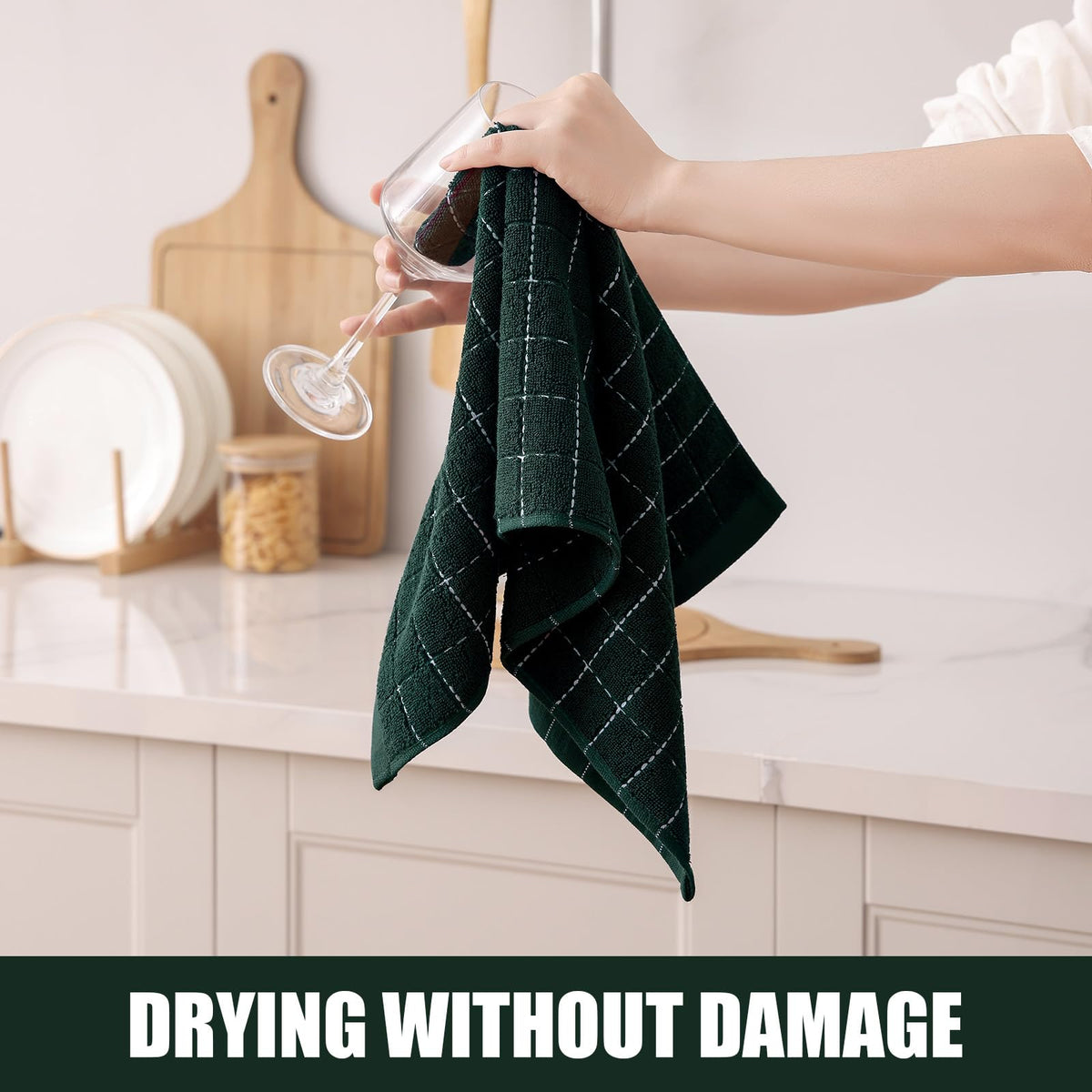 100% Cotton Terry Kitchen Towels (4 Count)