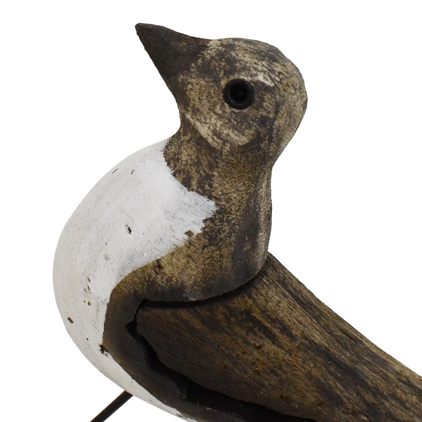 Veclotch Wood Seagull Figurine Nautical Decoration, Rustic Sea Bird Statue Nautical Beach Theme Seabird Sculpture Table Top Decor for Living Room Bathroom Home Decor