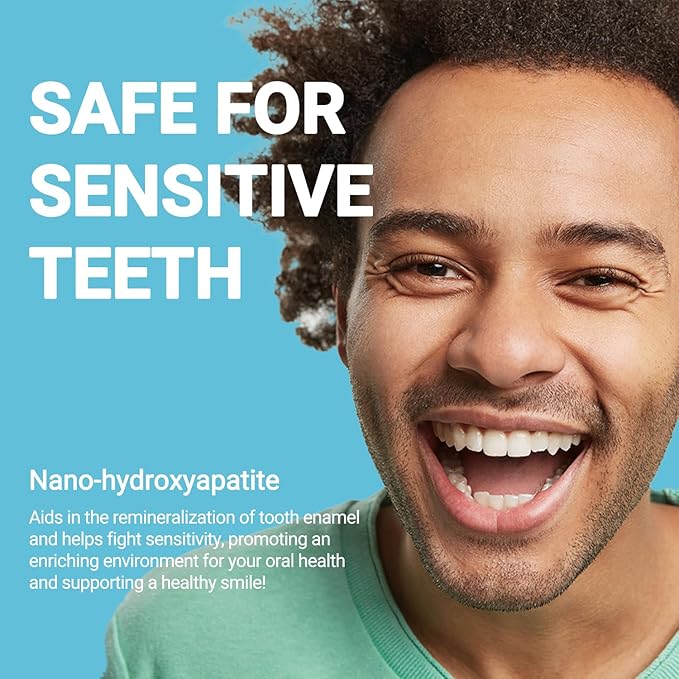 MySmile Toothpaste Tablets - Nano hydroxyapatite, Flouride Free, Organic Coconut Oil Travel Mouthwash Tablets, Remineralize & Reduce Sensitivity Toothpaste Bites for Brushing & Freshing Teeth